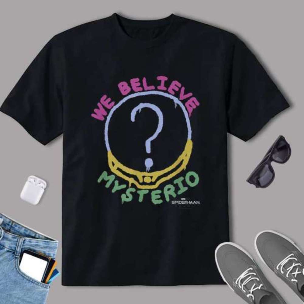 Spider Man No Way Home Mysterio Movie Fan Graphic T-Shirt